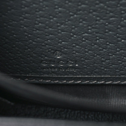 Gucci GG Supreme Monogram Textured Dollar Calfskin Ophidia Zip Around Wallet Grey Black Graphite Grey 6 of 6