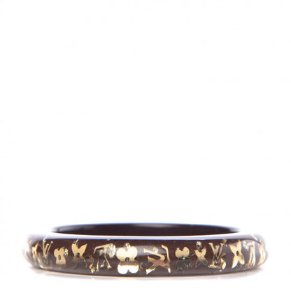 Louis Vuitton Resin Swarovski Medium Inclusion Bracelet PM Marron 1 of 4