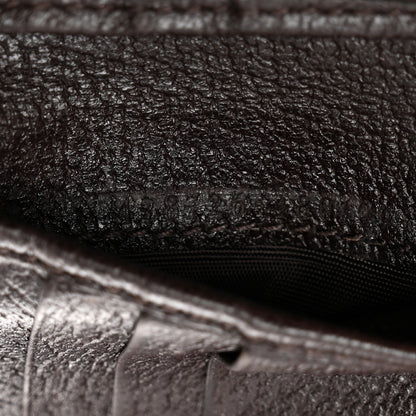 Gucci Calfskin Boar Effect GG Marmont Bi-Fold Wallet Brown 7 of 8