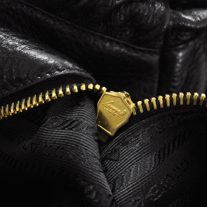 Prada Deerskin Shoulder Bag Black 11 of 11