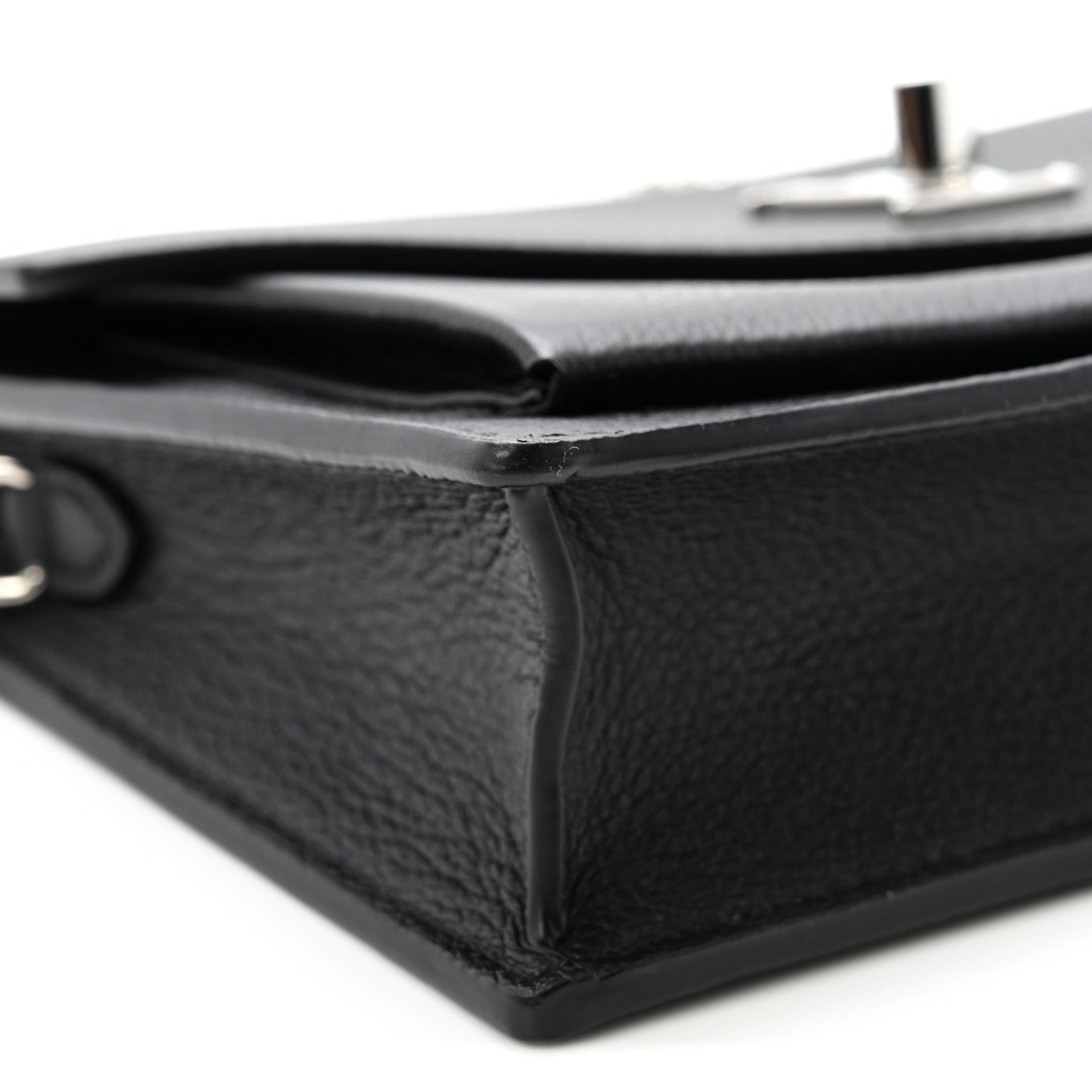 Louis Vuitton Soft Calfskin My Lockme Chain Pochette Black 8 of 9