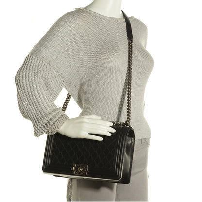 Chanel Calfskin Quilted New Medium Boy Flap Black 5 of 25
