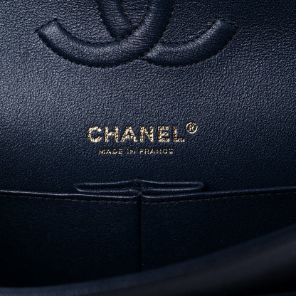 Chanel Caviar Quilted Medium Double Flap Navy 6 of 9