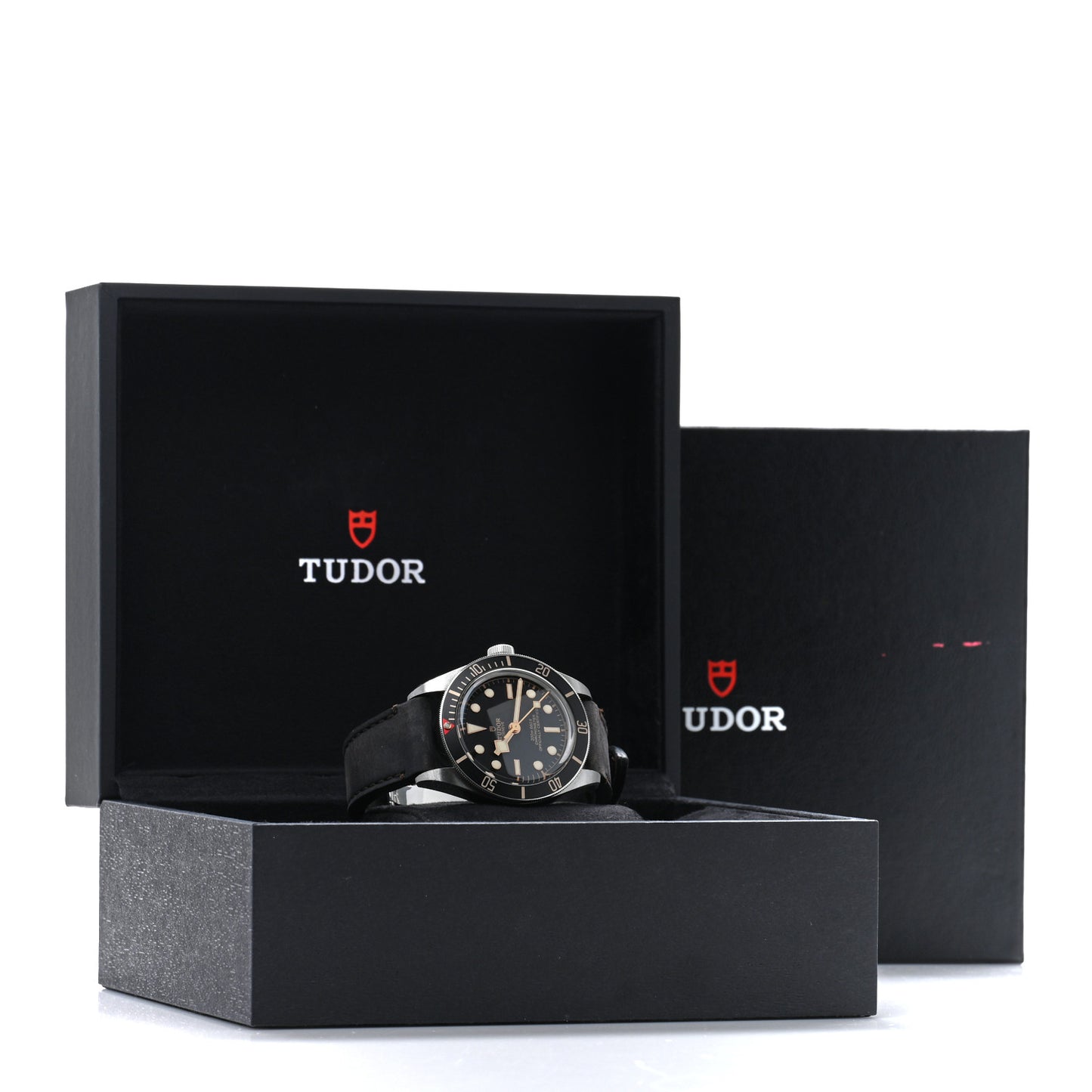 Stainless Steel Calfskin 39mm Black Bay Fifty Eight Automatic Watch Black 79030N