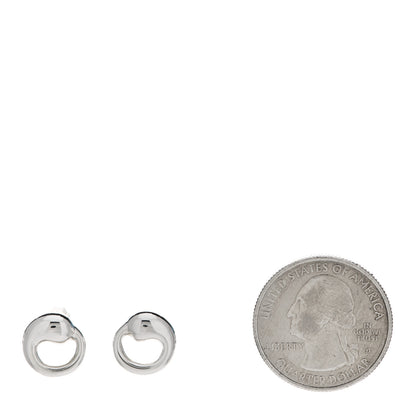 Tiffany Sterling Silver 11mm Elsa Peretti Eternal Circle Earrings 2 of 5