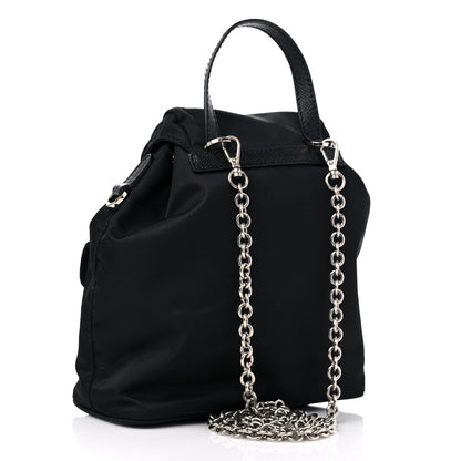 Prada Nylon Vela Mini Crossbody Backpack Black 3 of 9