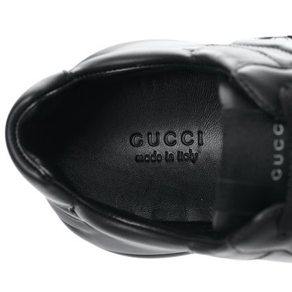 Gucci Dali Soft Calfskin Cut Out Interlocking G Womens Rhyton Sneakers 37 Black Ivoire 7 of 8
