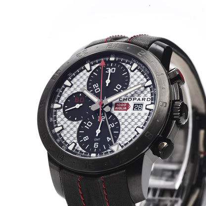 Chopard Stainless Steel Calfskin 42mm Mille Miglia Zagato Chronograph Automatic Watch Black 8 of 10