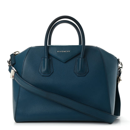 Givenchy Sugar Goatskin Medium Antigona Petrol Blue 1 of 14