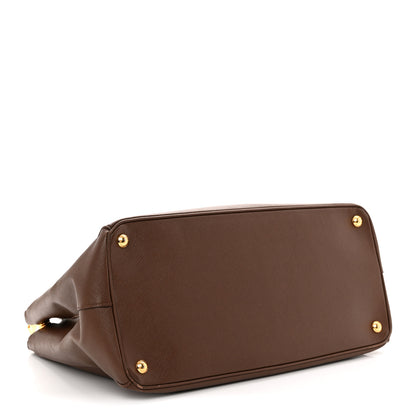 Prada Saffiano Lux Large Galleria Double Zip Tote Cacao 4 of 12