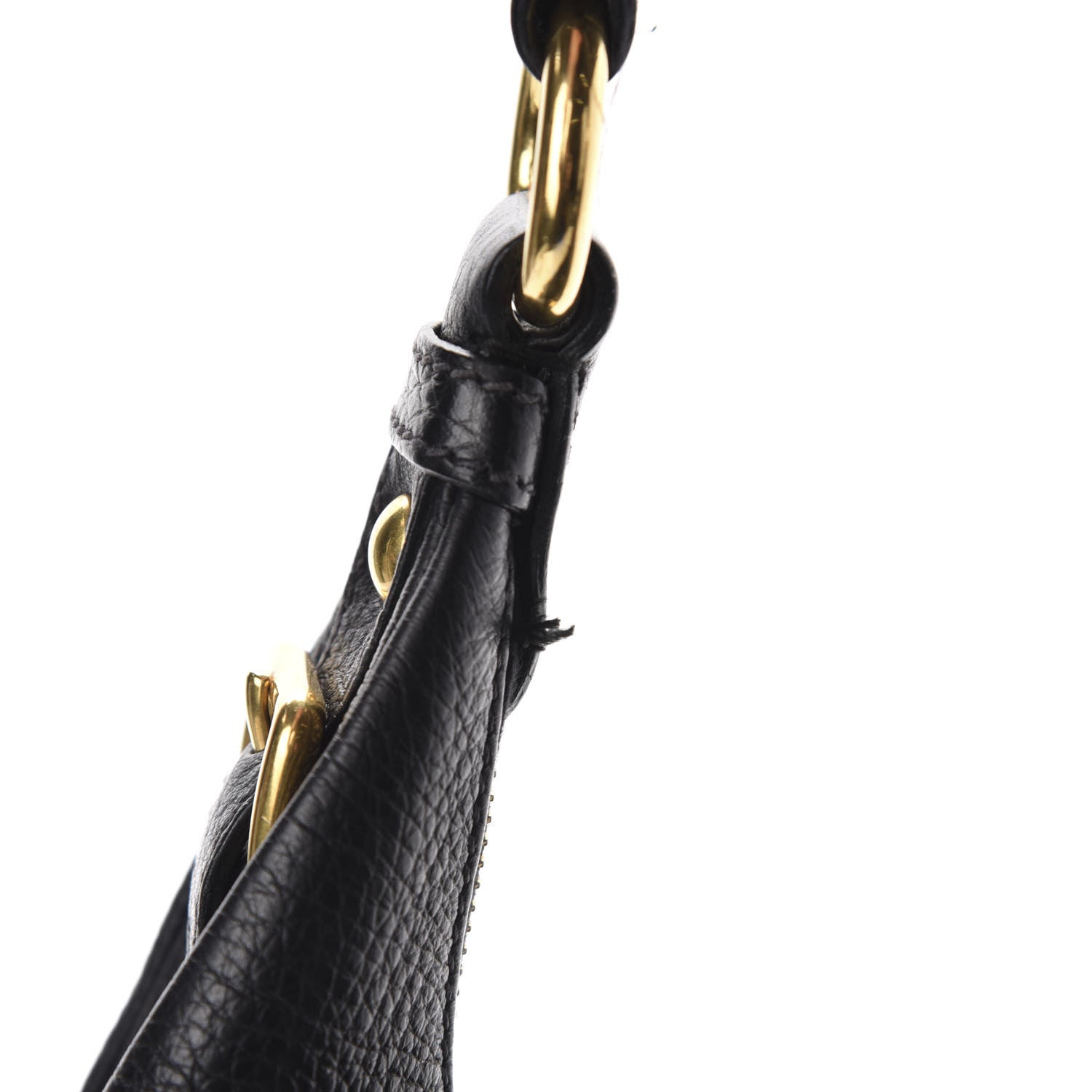Prada Vitello Daino Hobo Black 10 of 13
