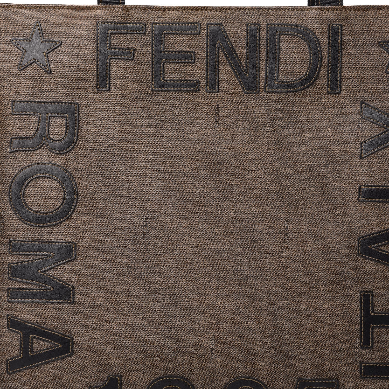 Fendi Canvas Roma 1925 Tote Tobacco 18 of 19