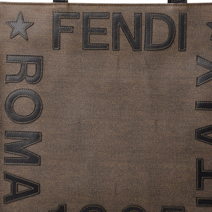 Fendi Canvas Roma 1925 Tote Tobacco 18 of 19
