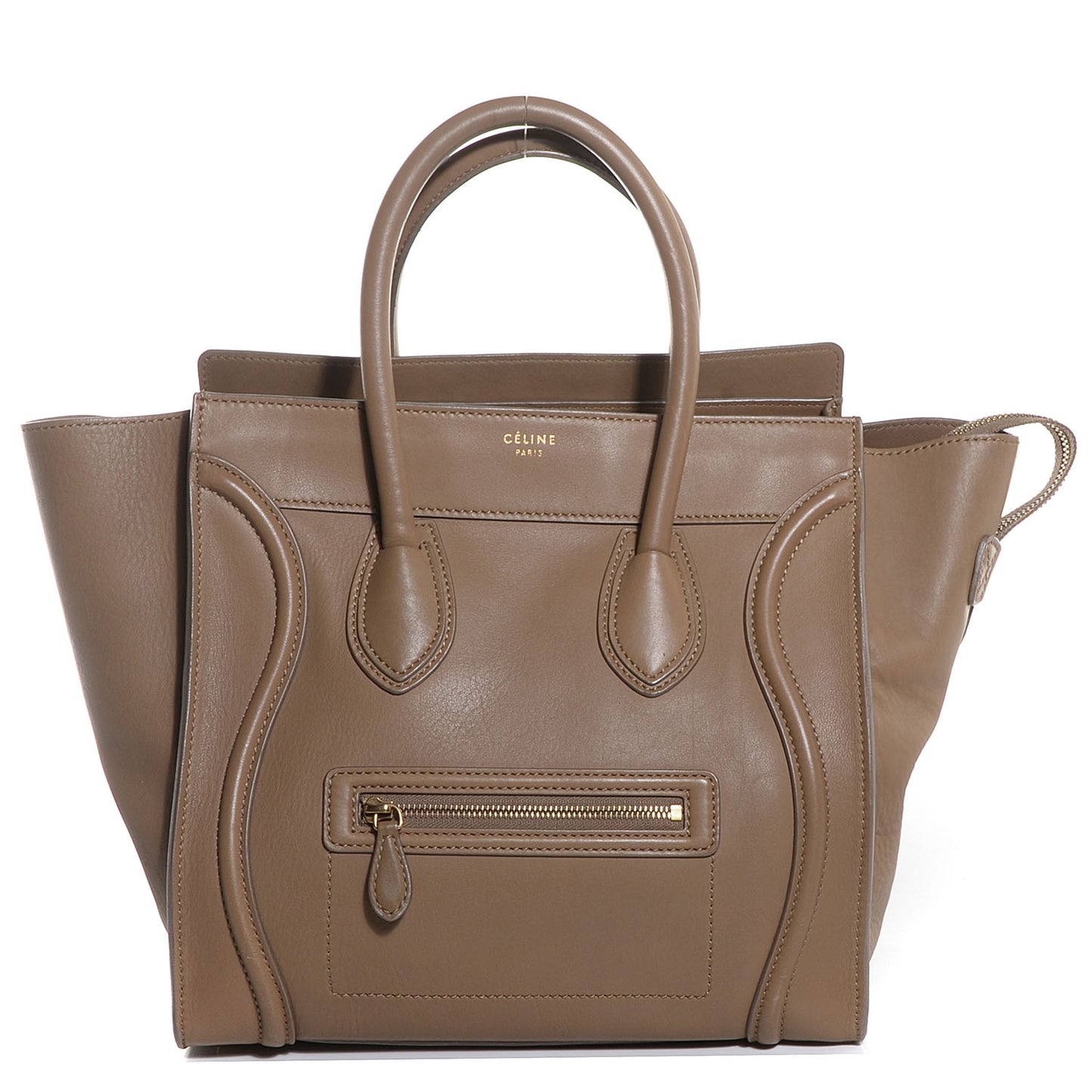 Smooth Calfskin Mini Luggage Camel