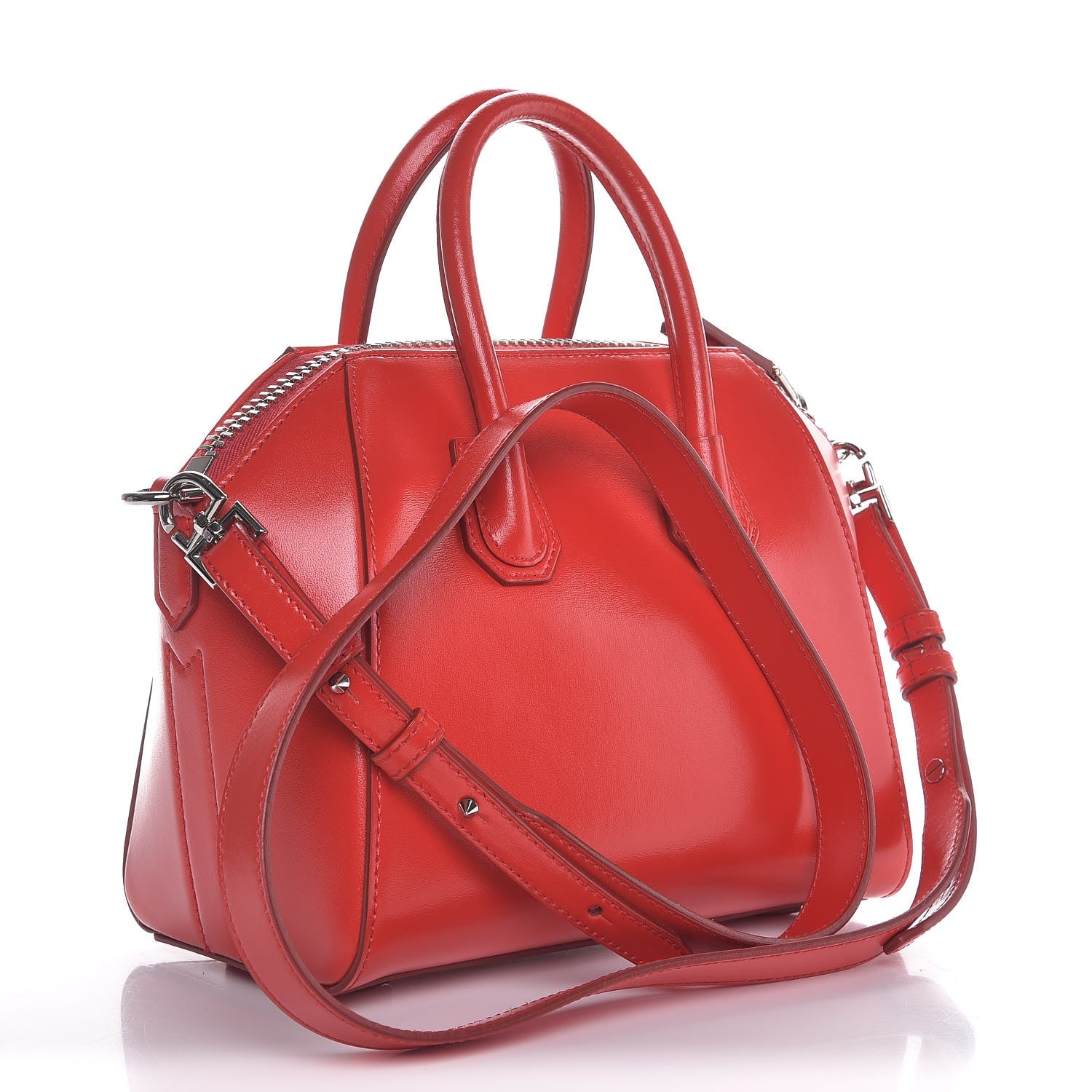 Givenchy Shiny Lord Calfskin Mini Antigona Red 3 of 7