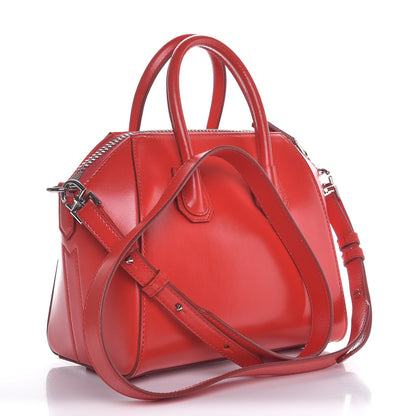 Givenchy Shiny Lord Calfskin Mini Antigona Red 3 of 7