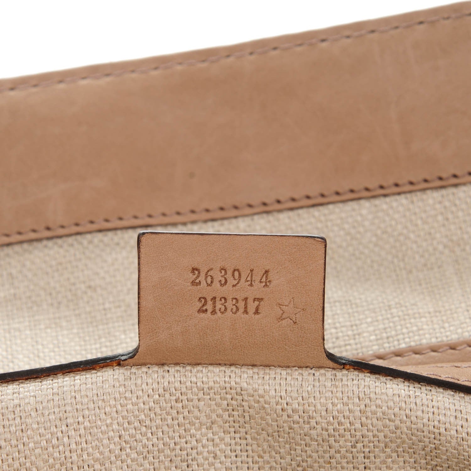 Gucci Leather Handmade Large Top Handle Bag Taupe 7 of 11