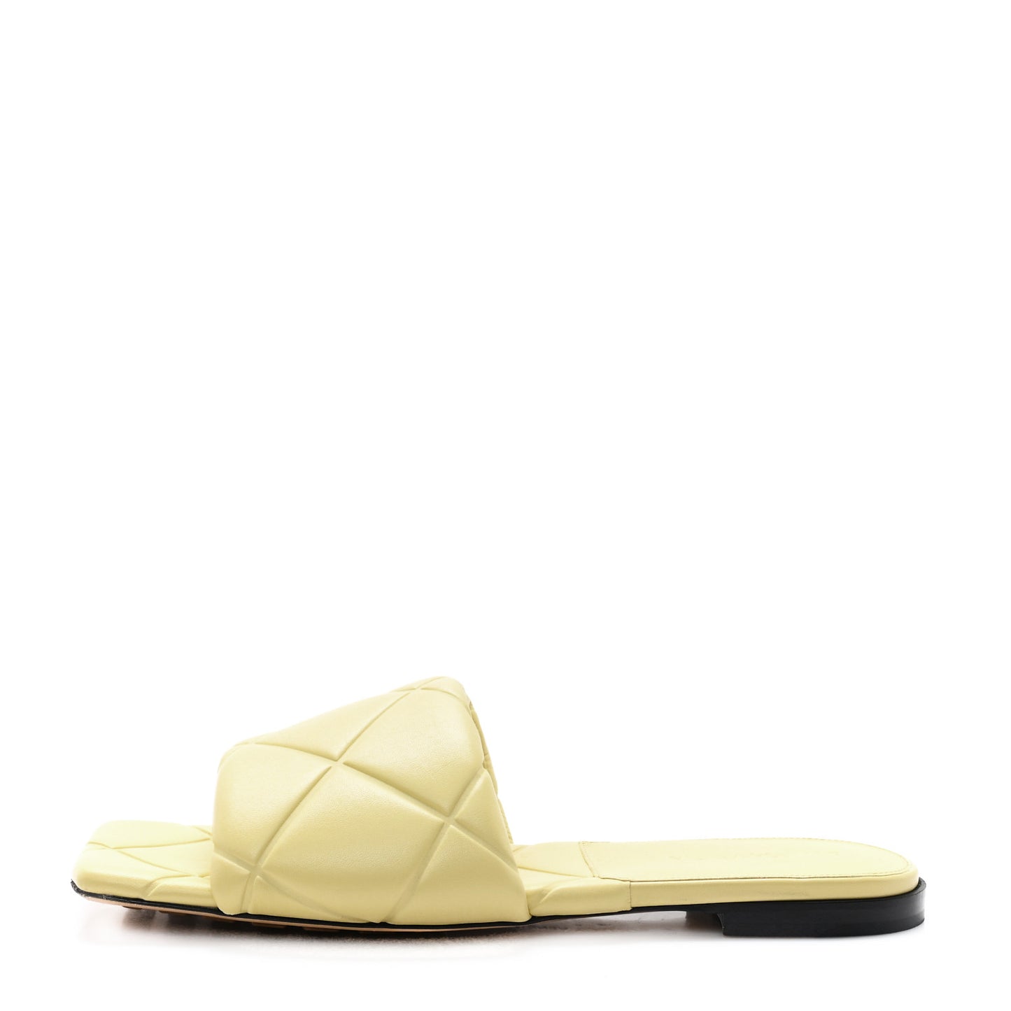 Nappa Quilted Rubber Lido Flat Sandals 40 Moon Beam