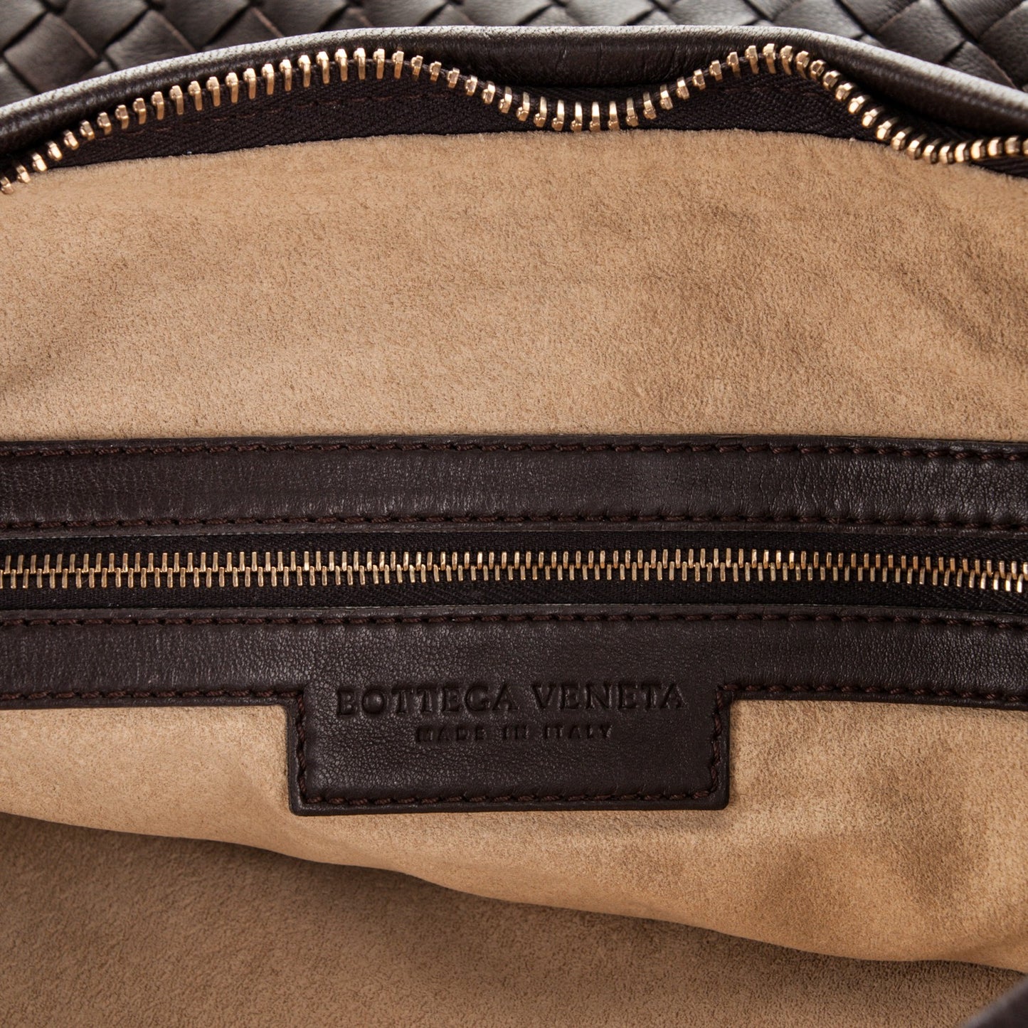 Nappa Intrecciato Large Veneta Hobo Ebano