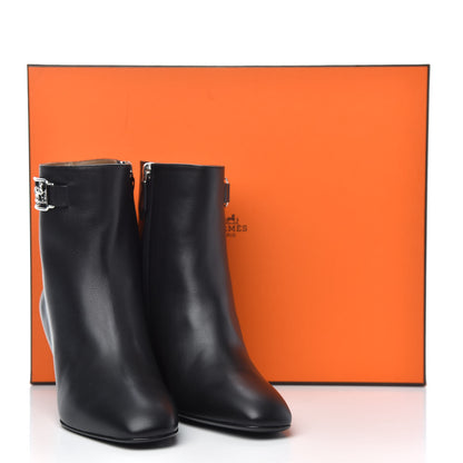 Hermes Calfskin Andrene Ankle Boots 38.5 Black 8 of 8