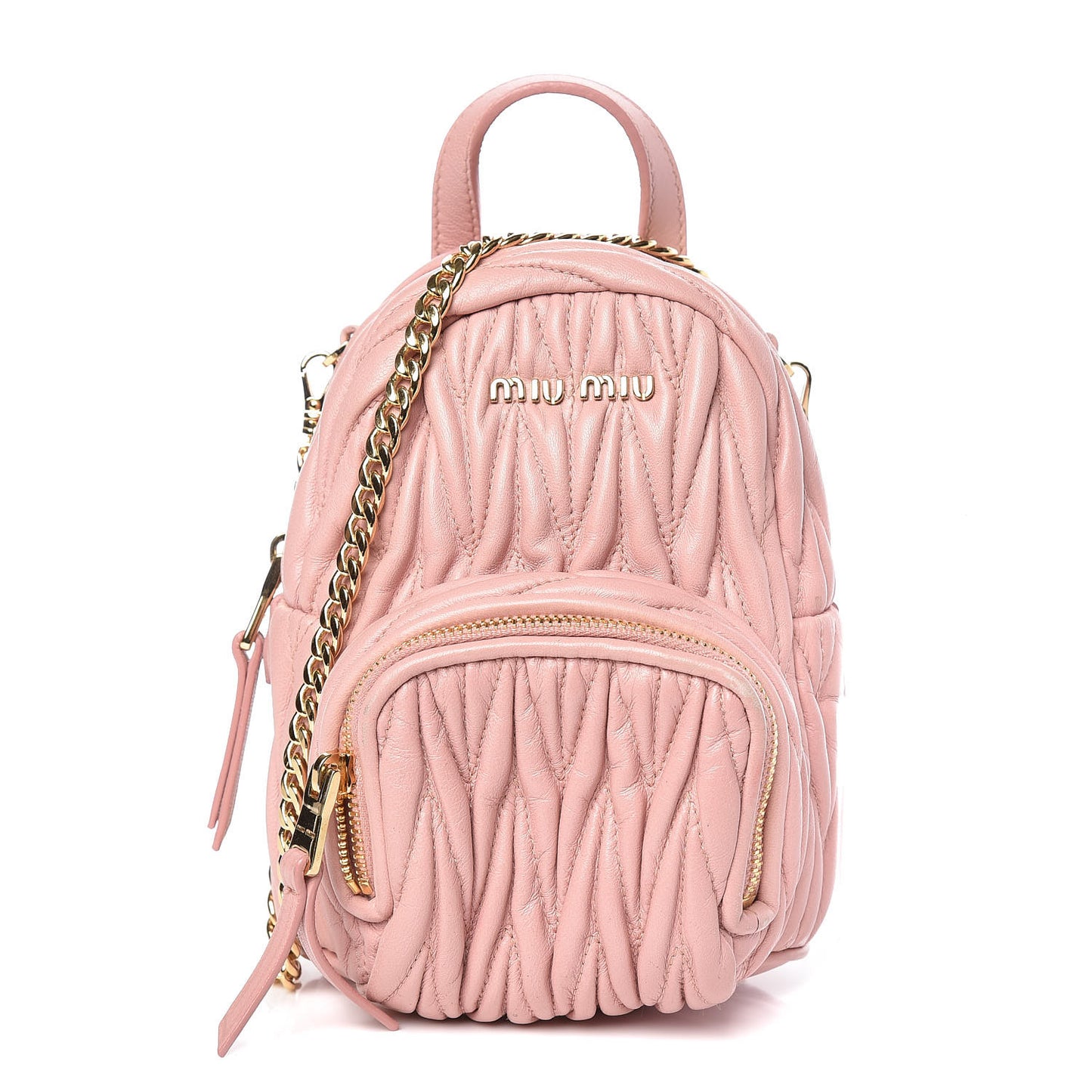 Nappa Matelasse Mini Backpack Orchidea
