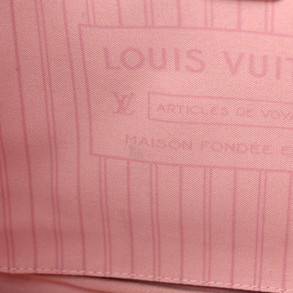 Louis Vuitton Damier Azur Neo Neverfull MM Rose Ballerine 18 of 30