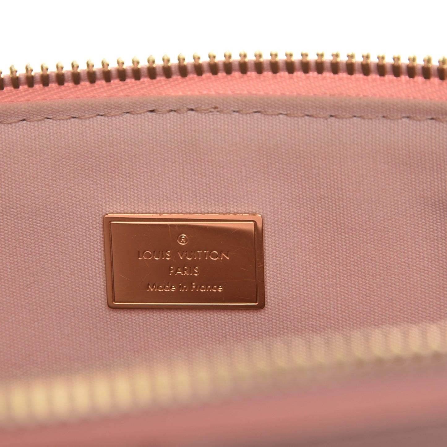 Patent Calfskin Miroir Tote Rose Ballerine