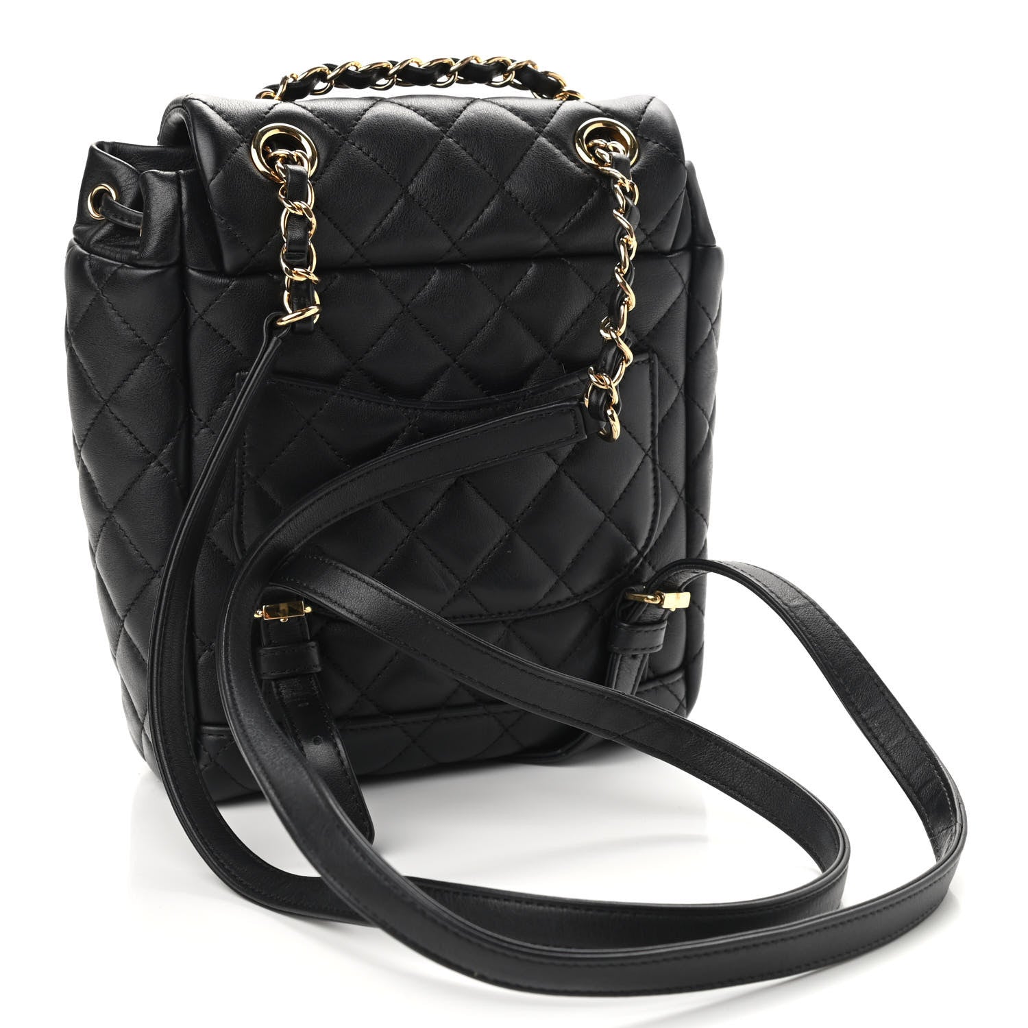 Chanel Calfskin Quilted Mini Urban Spirit Backpack Black 3 of 9