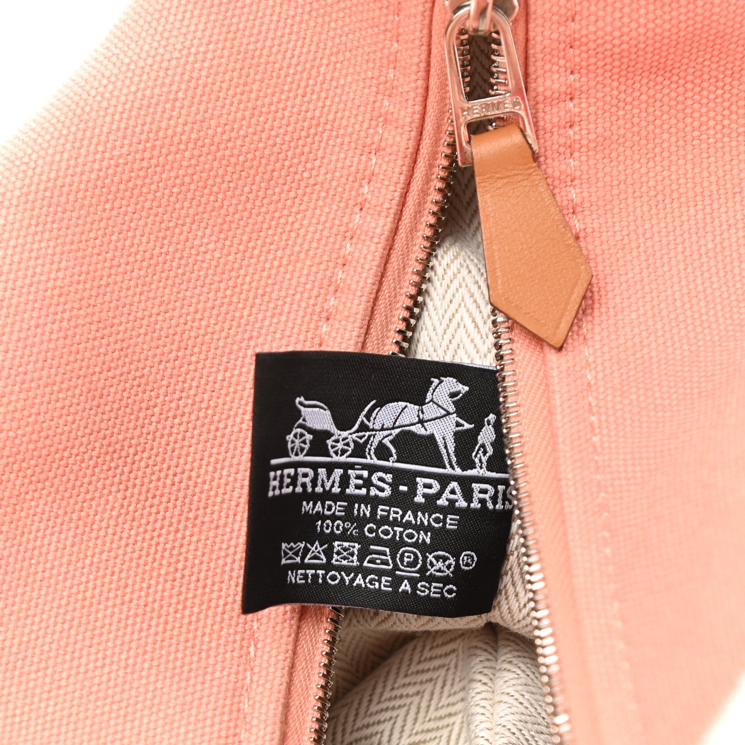 Hermes Canvas Small Bride-A-Brac Pouch Goyave 6 of 9