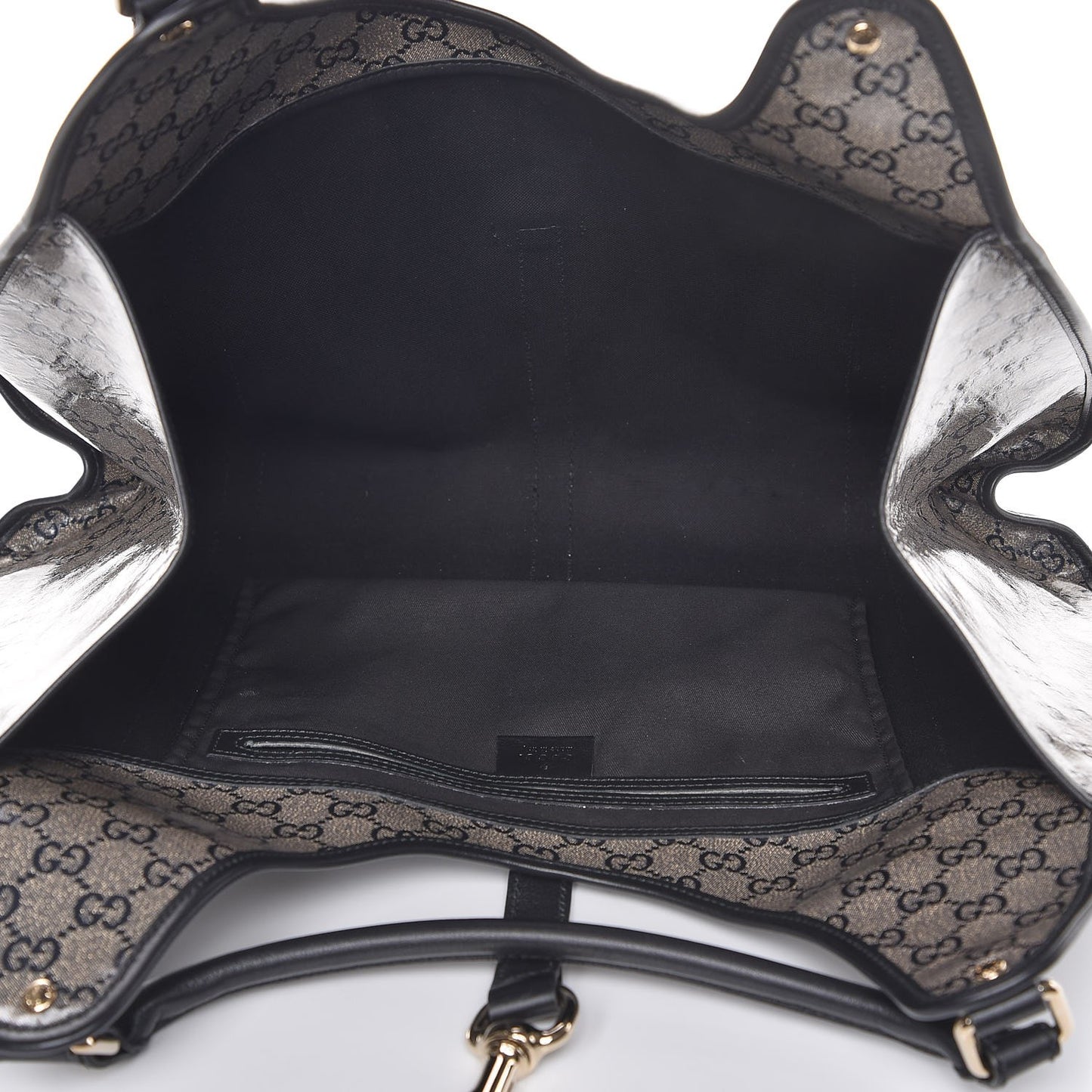 Crystal Monogram Large Joy Shoulder Bag Black