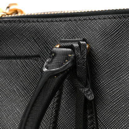 Prada Saffiano Medium Galleria Double Zip Tote Black 19 of 19