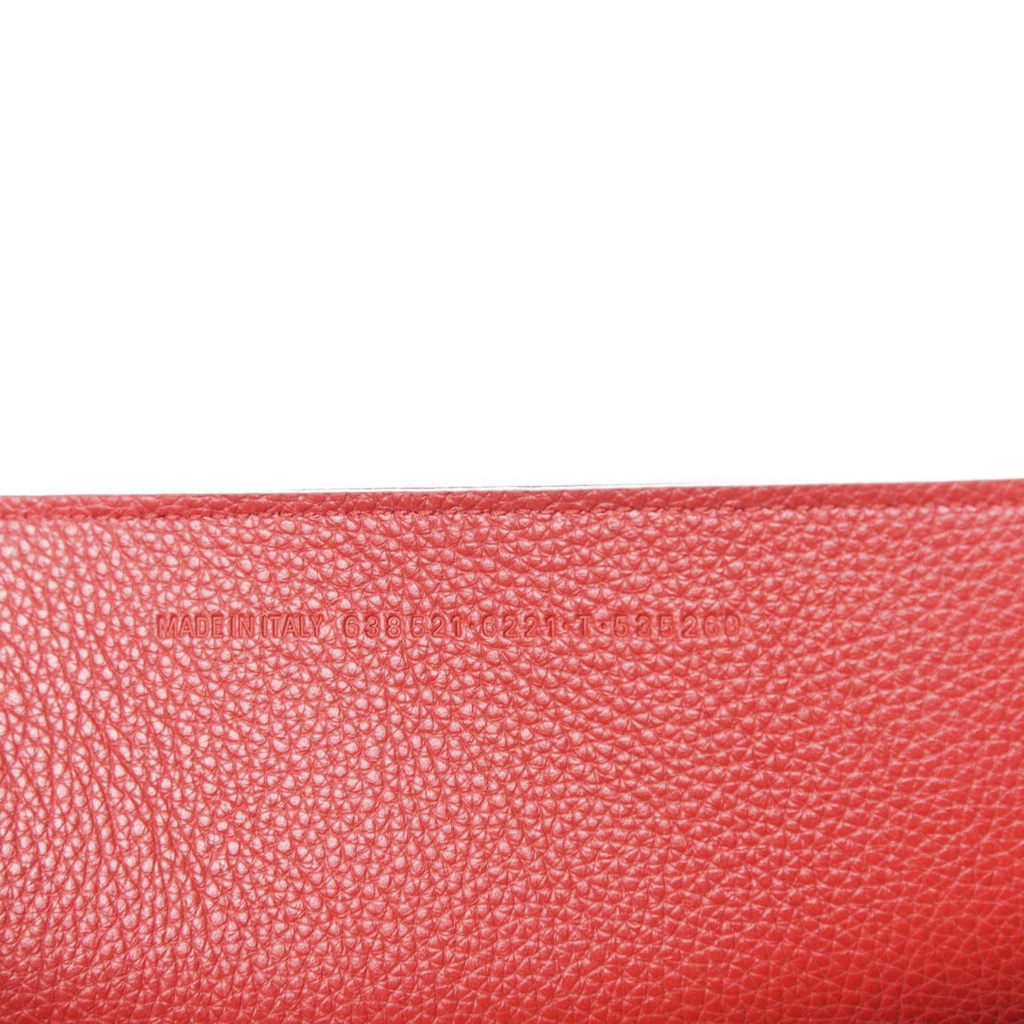 Grained Calfskin Neo Classic Gold Hardware S City Medium Red