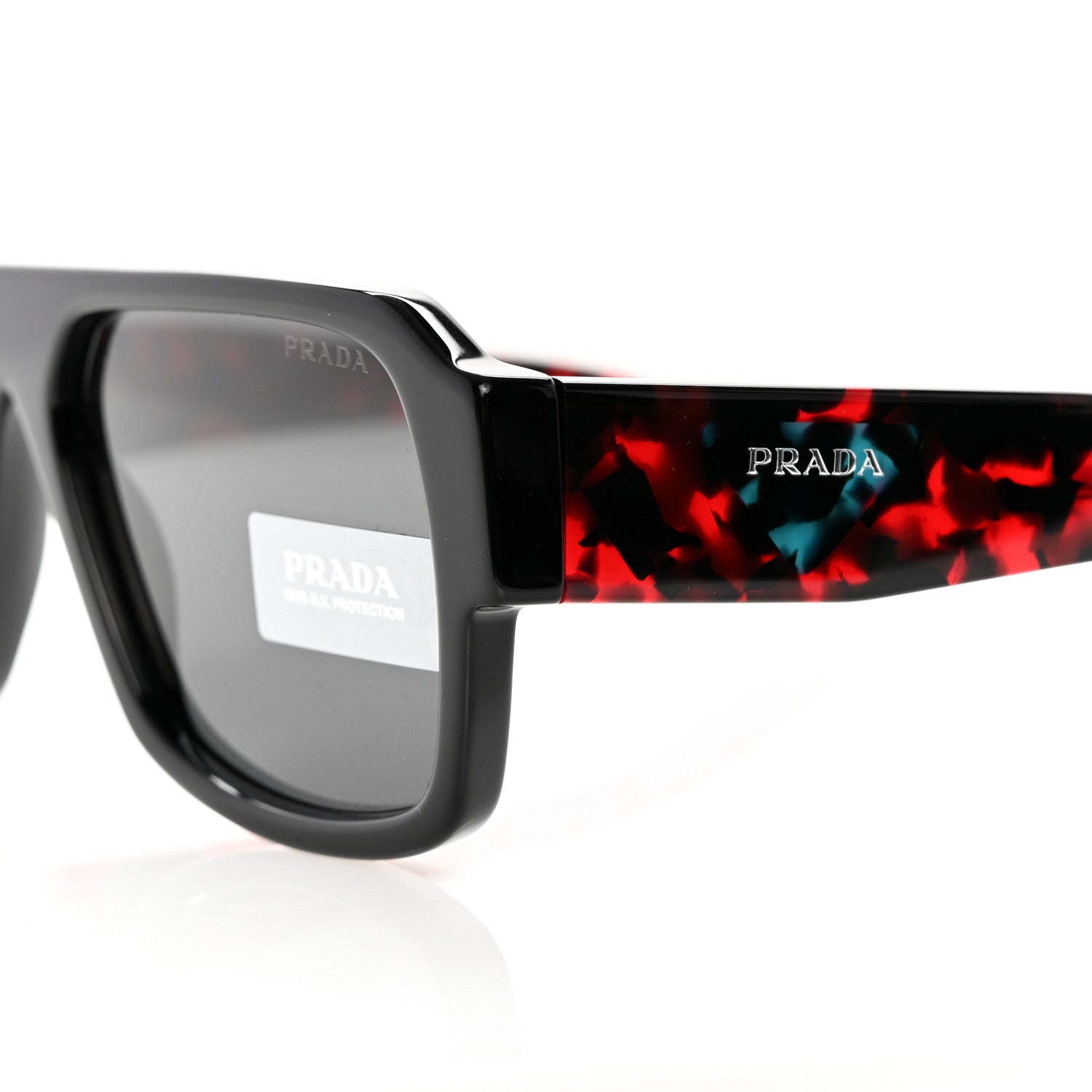 Prada Acetate Symbole Sunglasses SPR 22Y Slate Grey 7 of 9