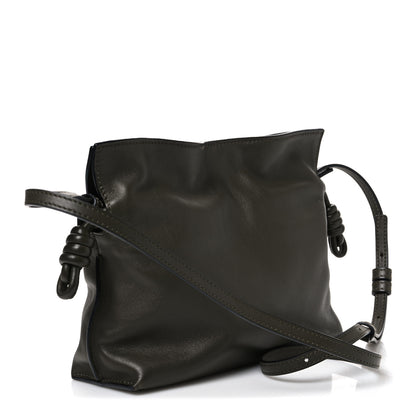 Loewe Calfskin Mini Flamenco Knot Clutch Dark Khaki 3 of 10