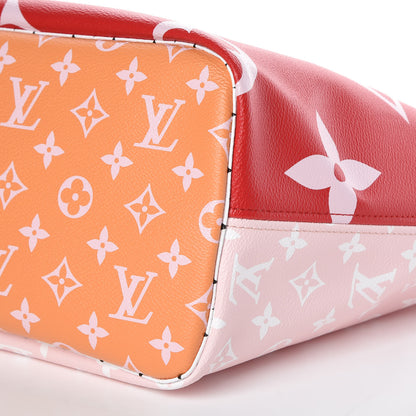 Louis Vuitton Monogram Giant Neverfull MM Rouge 10 of 11