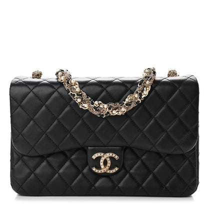 Chanel Lambskin Medium Westminster Pearl Flap Black 1 of 10