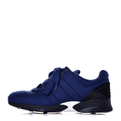 Chanel Wool Mens Sneakers 42 Blue 1 of 8