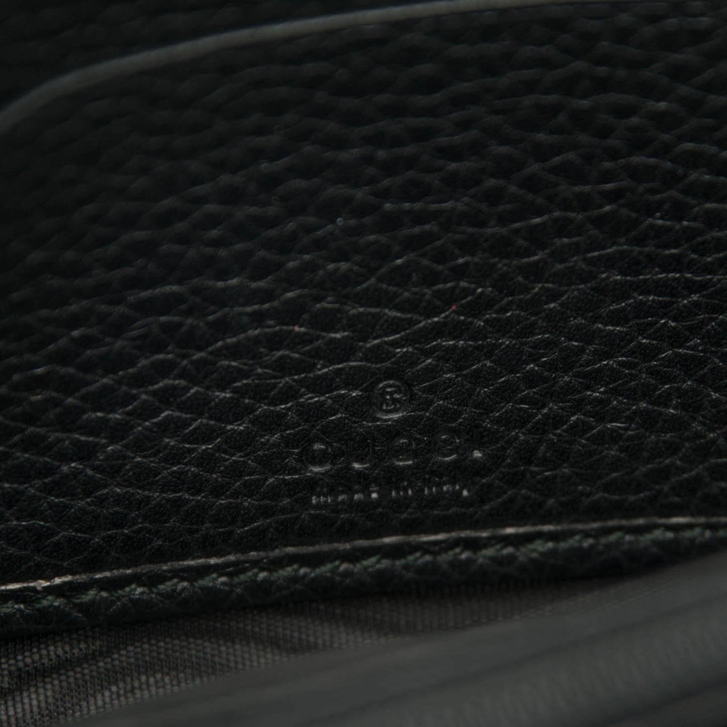 Pebbled Calfskin Soho Compact Disco Zip Around Wallet Black