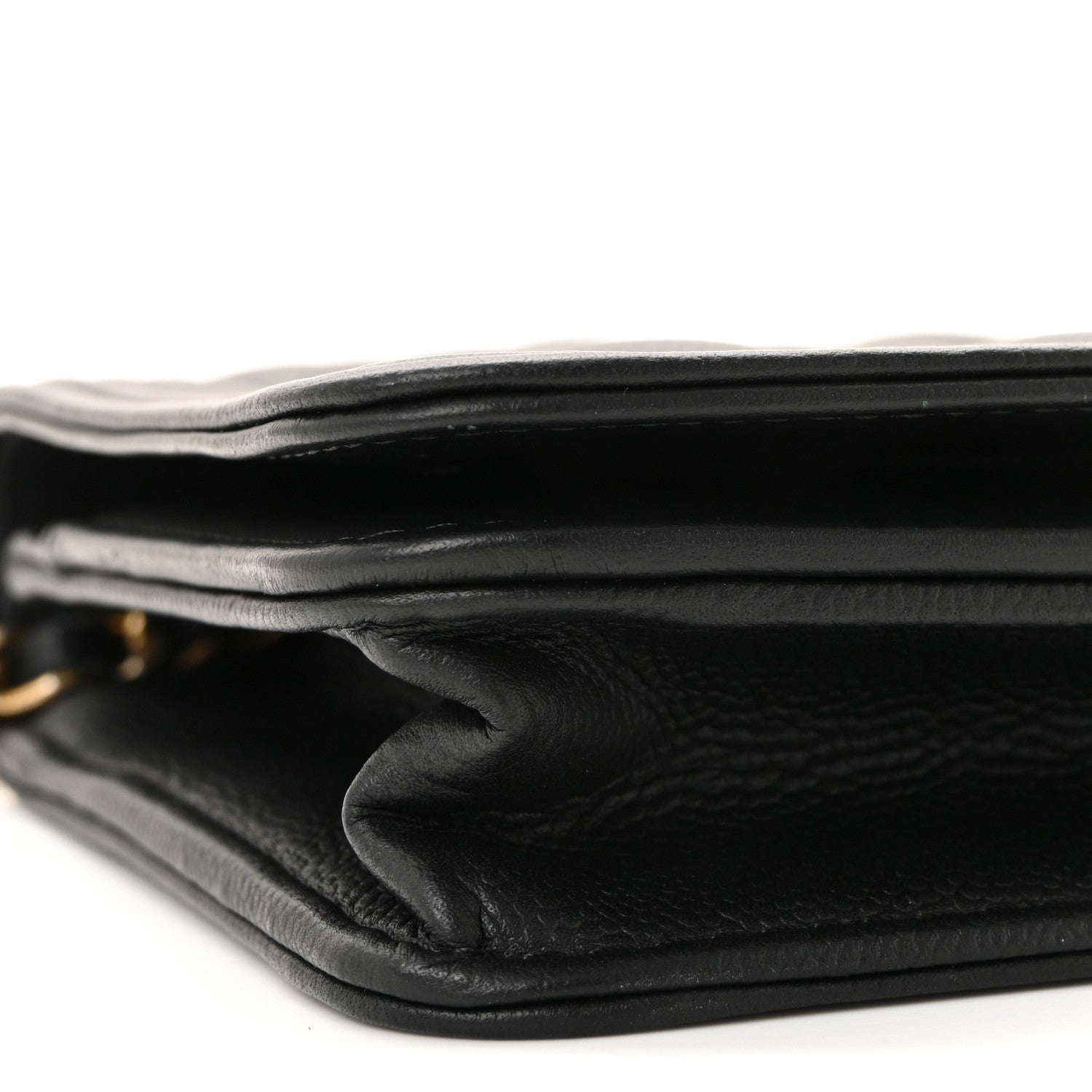 Chanel Caviar Quilted Boy Wallet On Chain WOC Black 10 of 12