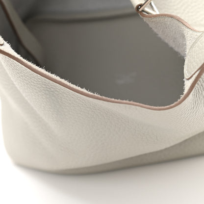 Hermes Taurillon Clemence Picotin Lock 18 PM Gris Perle 8 of 14