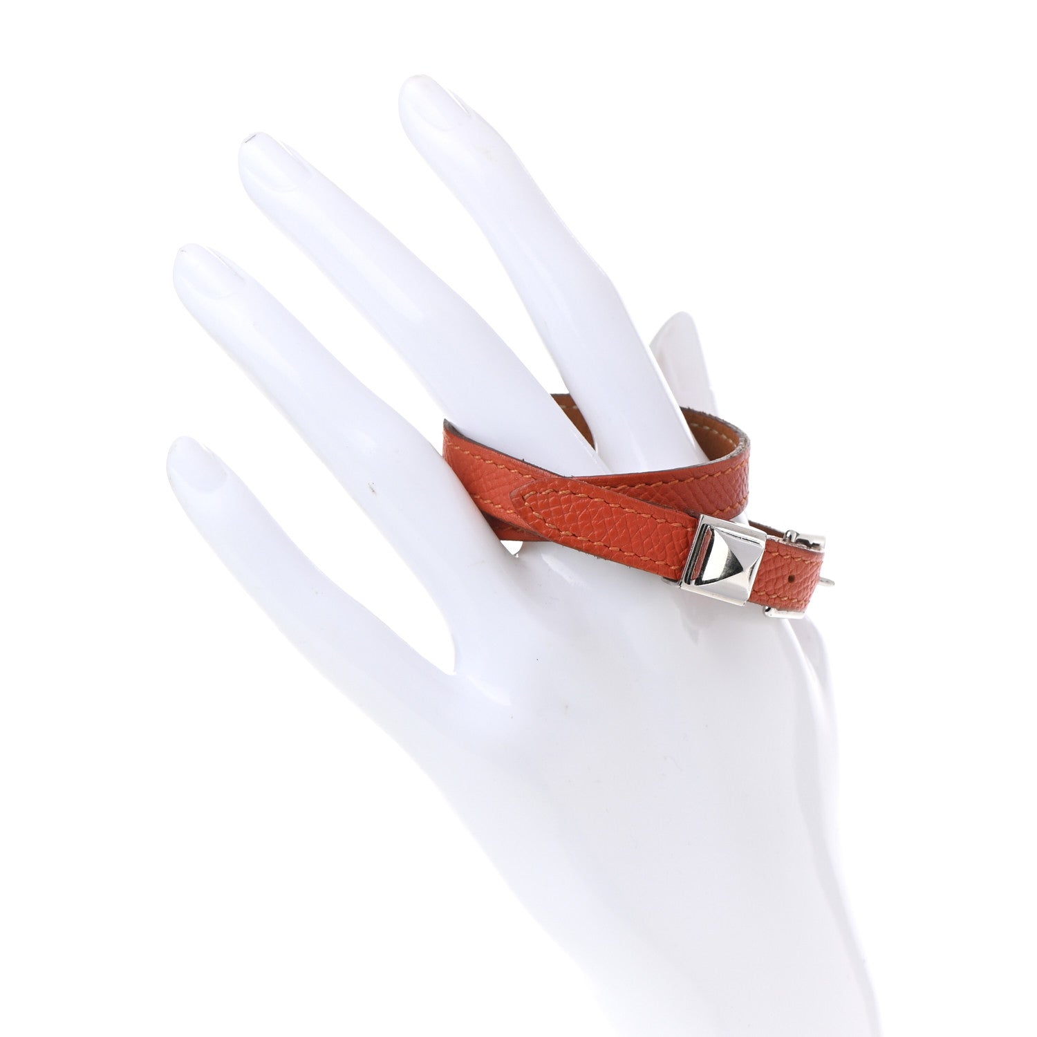Hermes Epsom Cab Double Tour Bracelet XS Terre Battue 2 of 8
