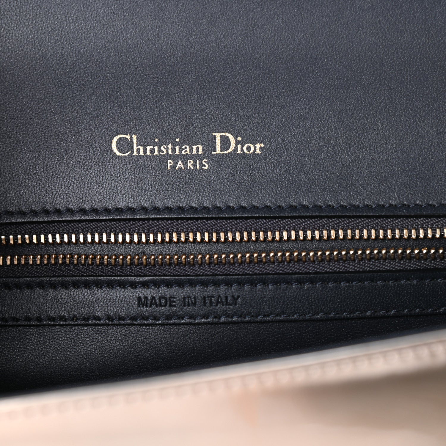Christian Dior Metallic Patent Micro-Cannage Medium Diorama Flap Bag Gold 6 of 8
