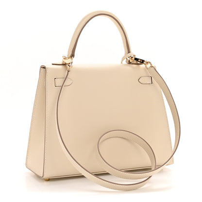 Hermes Epsom Kelly Sellier 25 Craie 3 of 10