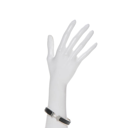 Hermes Matte Enamel Narrow Clic Clac HH Bracelet GM Black 2 of 4