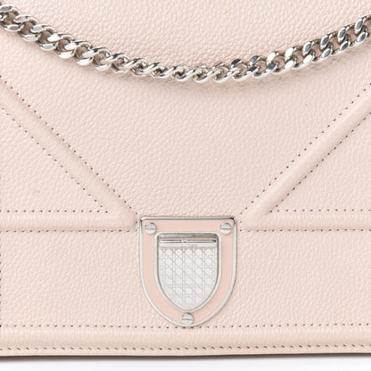 Christian Dior Grained Calfskin Diorama Wallet on Chain Pouch Nude 7 of 9