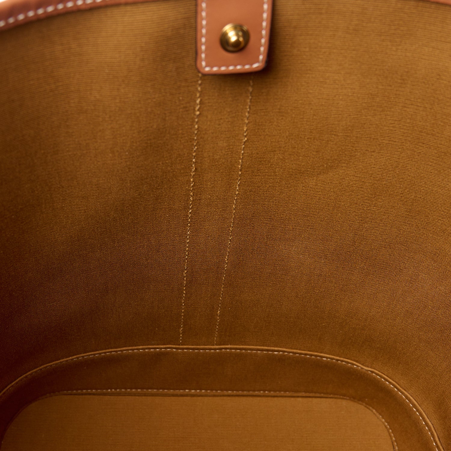 Celine Triomphe Canvas Calfskin Medium Bucket Bag Tan 12 of 13