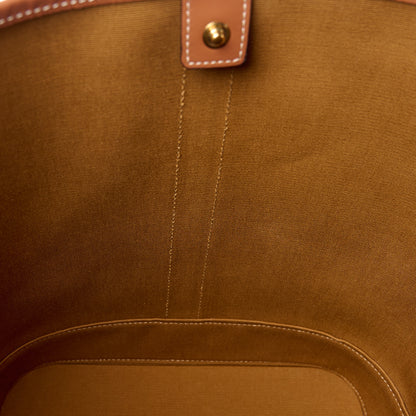 Celine Triomphe Canvas Calfskin Medium Bucket Bag Tan 12 of 13