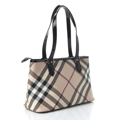 Burberry Supernova Check Regent Tote Black 3 of 9