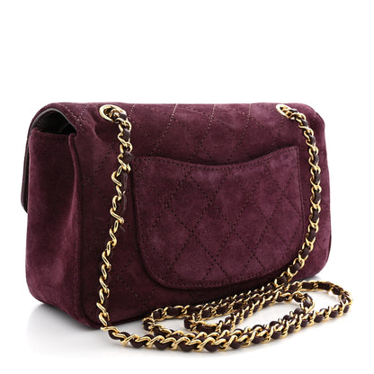 Chanel Suede Calfskin Mini Souplissimo Flap Burgundy 3 of 11