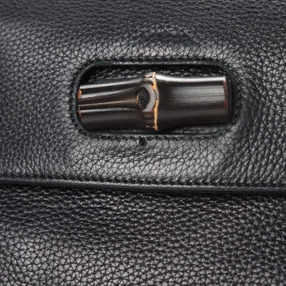 Gucci Cellarius Calfskin Small Bamboo Daily Top Handle Bag Black 16 of 16